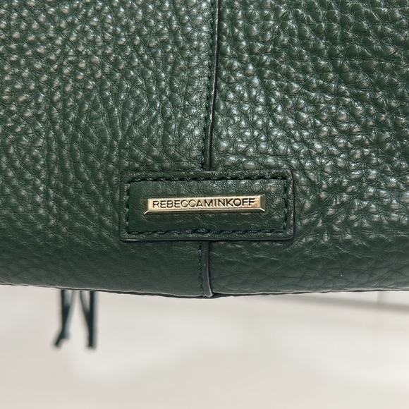 Rebecca Minkoff Dark Green Unlined Leather Tote Bag. - Picture 7 of 10